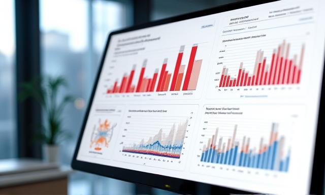 Clean and modern complex dashboard visualization